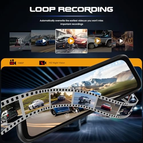 Mirror Dash Cam - 1080P