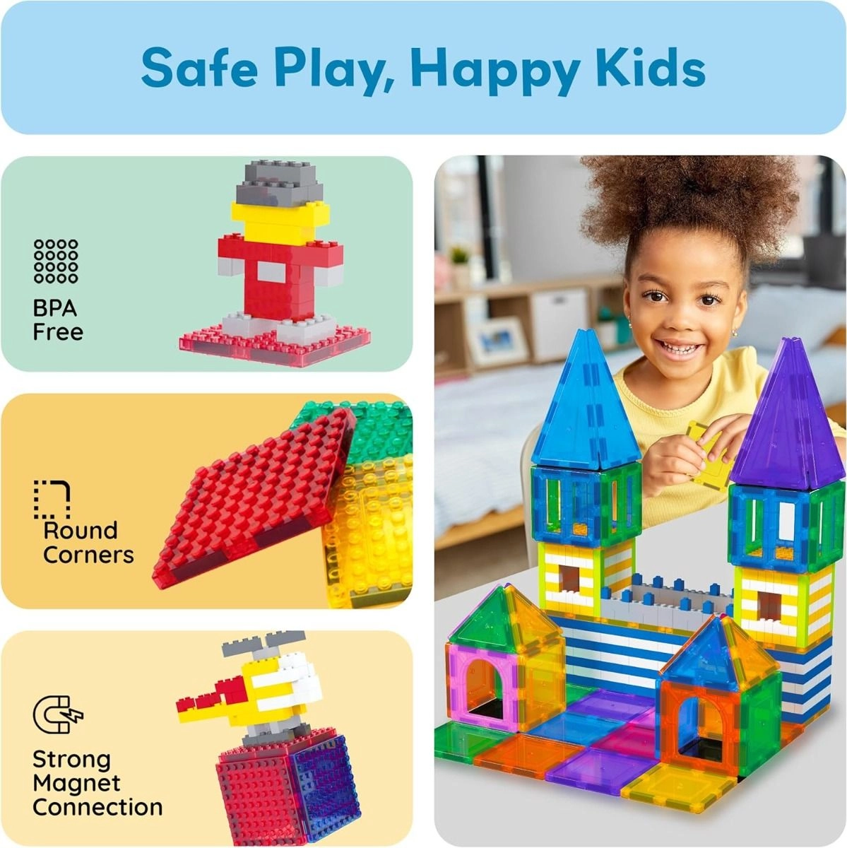 Magnetic Blocks - 12 pcs