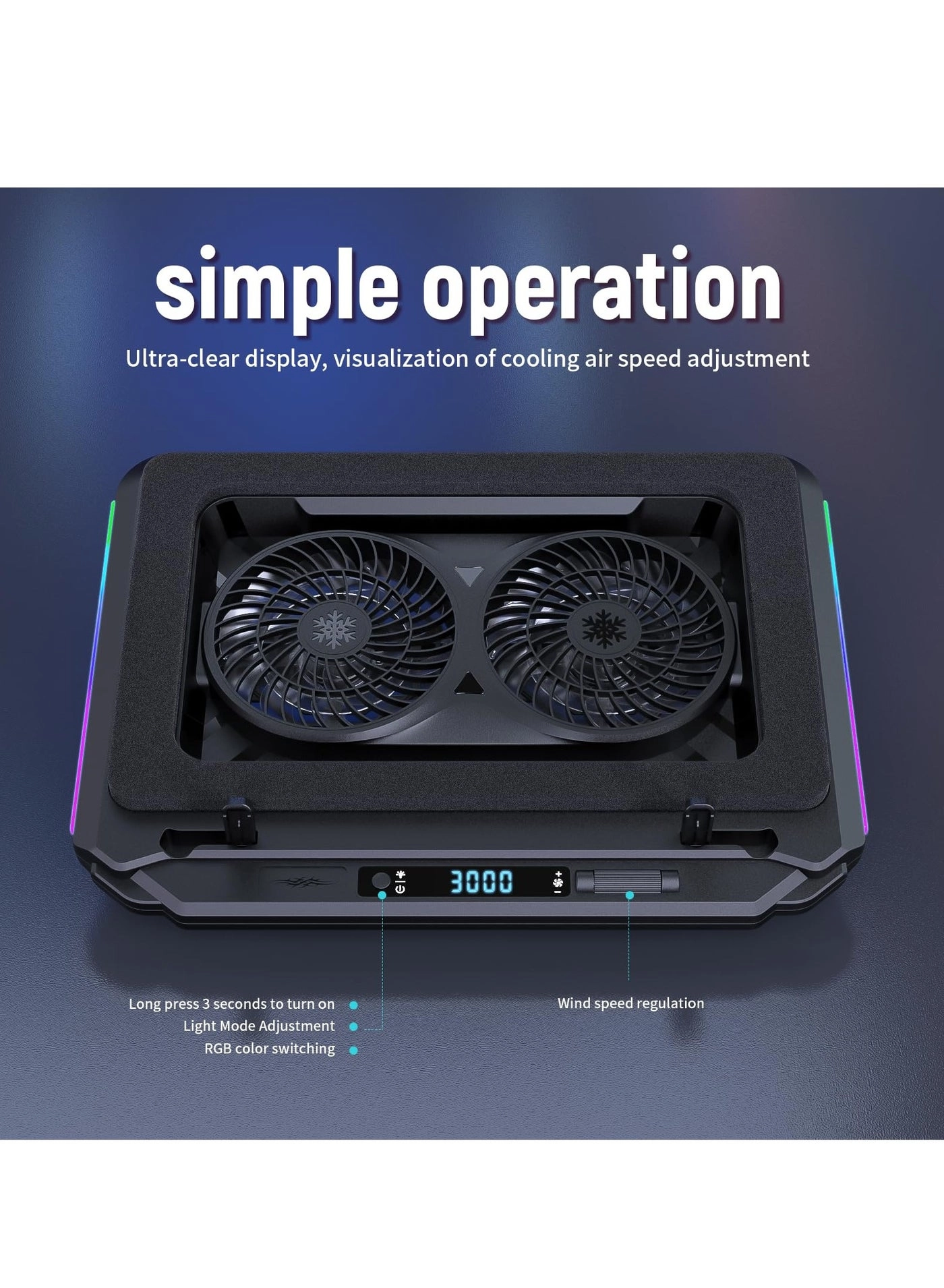 yq63 - two 5.5-inch large-size fans 14-21 inch