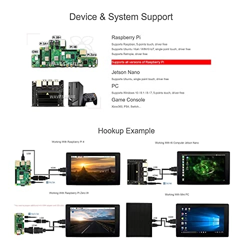 7inch HDMI LCD (H) - 7inch HDMI LCD (H) (with case) 7 Inches 1024x600