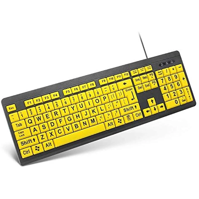 Tanix Large Print Computer Keyboard - Wired