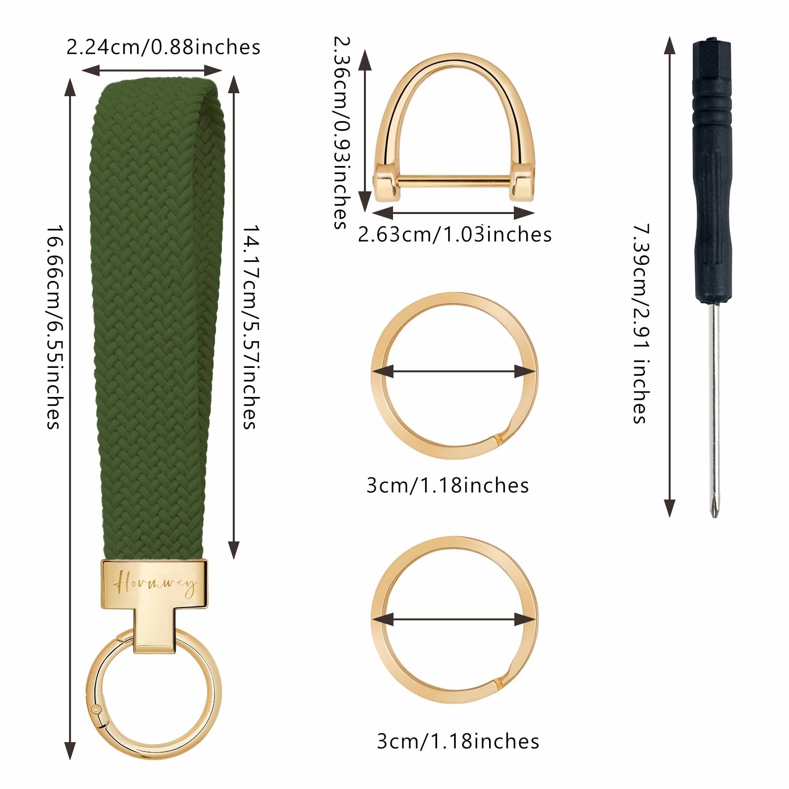 Elastic Wristlet Keychain - Fun