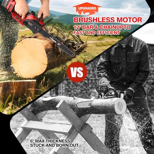 Brushless Electric Chainsaw - 1200 Watts