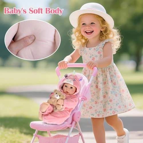 Real Life Baby Dolls - 17 inches Vinyl Soft Cloth Body Ages 3+