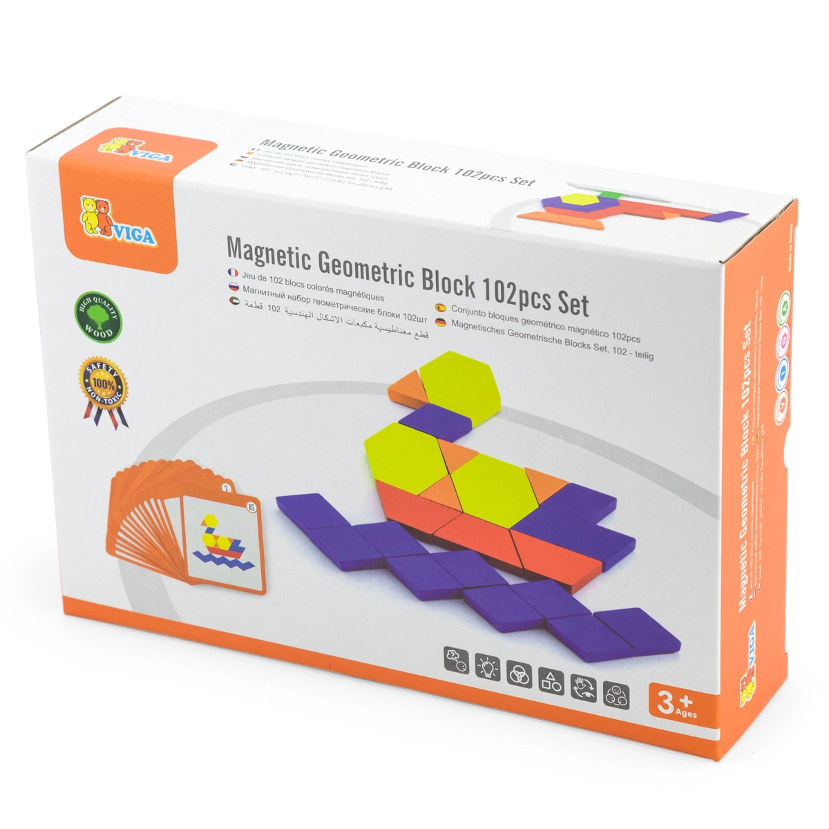 Magnetic Geometric Block - 102pcs
