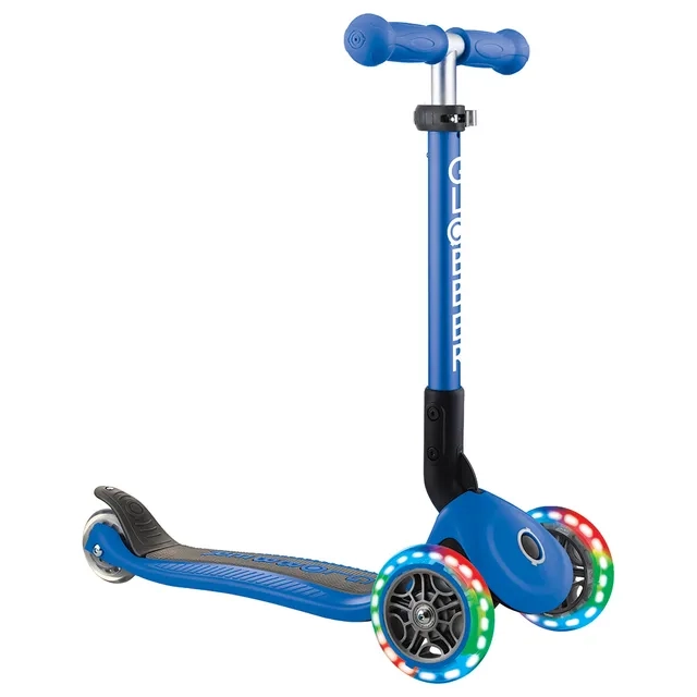 Globber Junior 3-Wheel Kick Scooter – LED Foldable