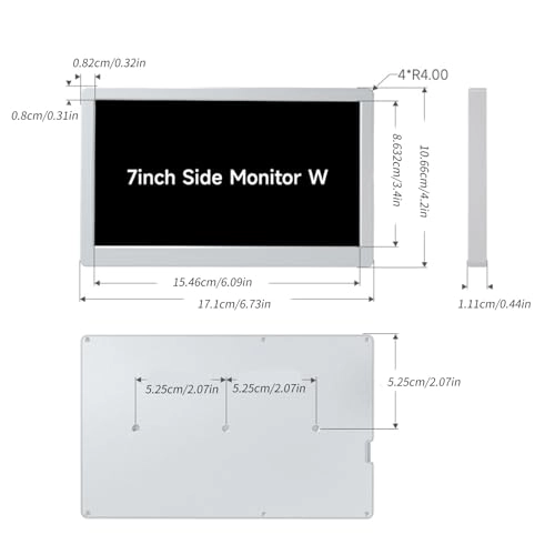 Side Monitors - B0F6NKL3H7 7" 1024x600