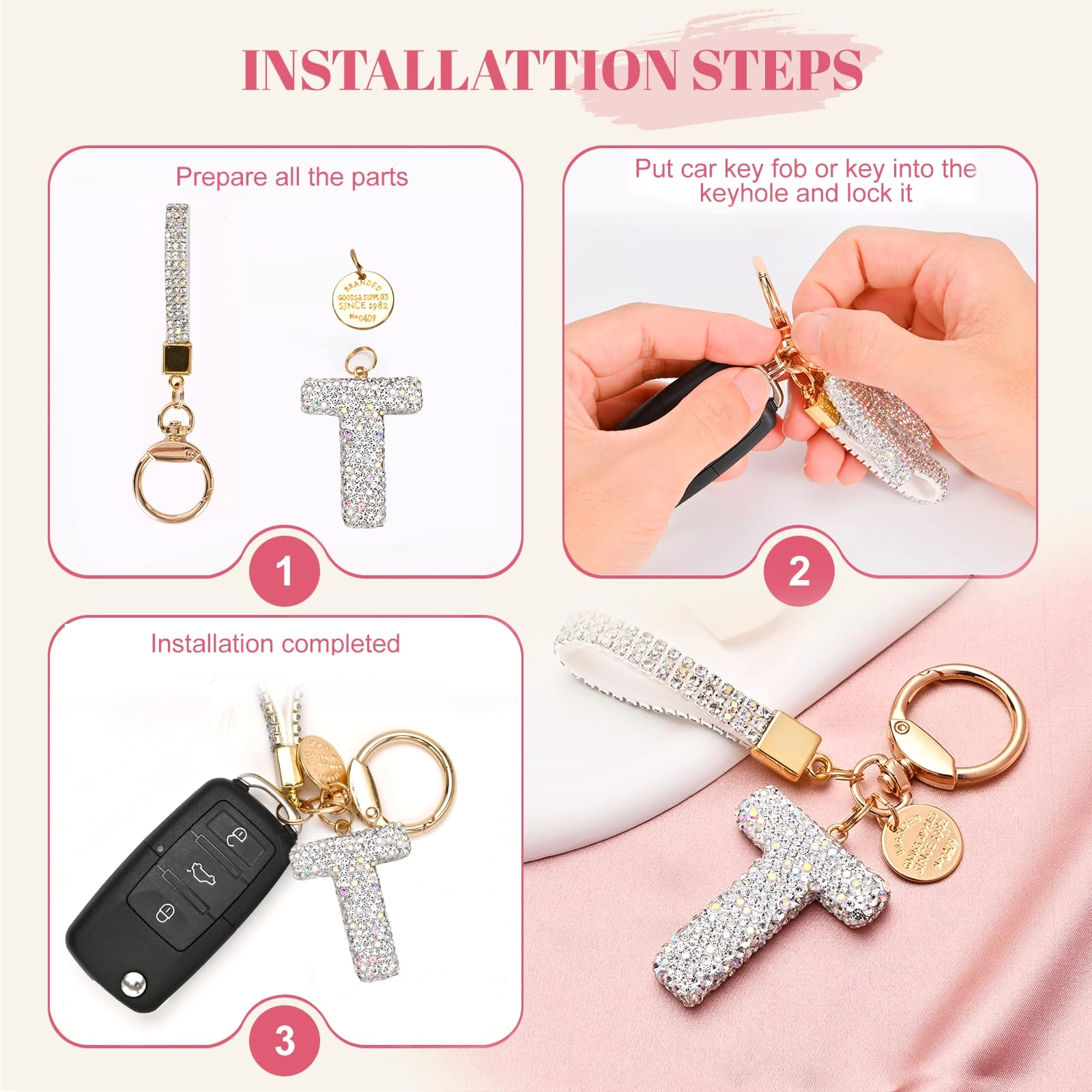 Initial Letter Keychain