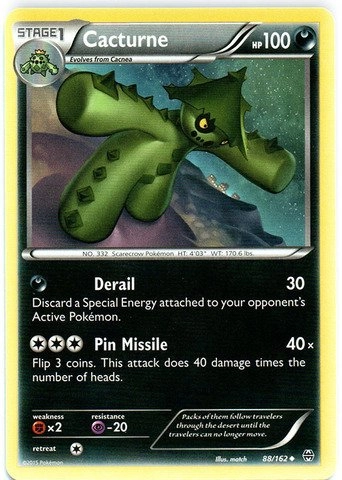 Pokemon USA, Inc. XY Breakthrough Cacturne 88/162