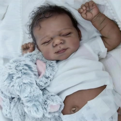 Reborn Baby Doll - 18 Inch Silicone Full Body African American