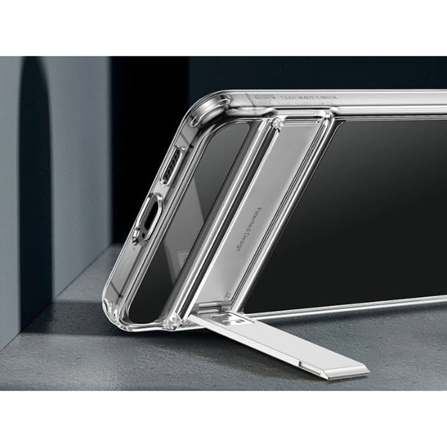 Metal Kickstand Case Clear Case for Galaxy S24