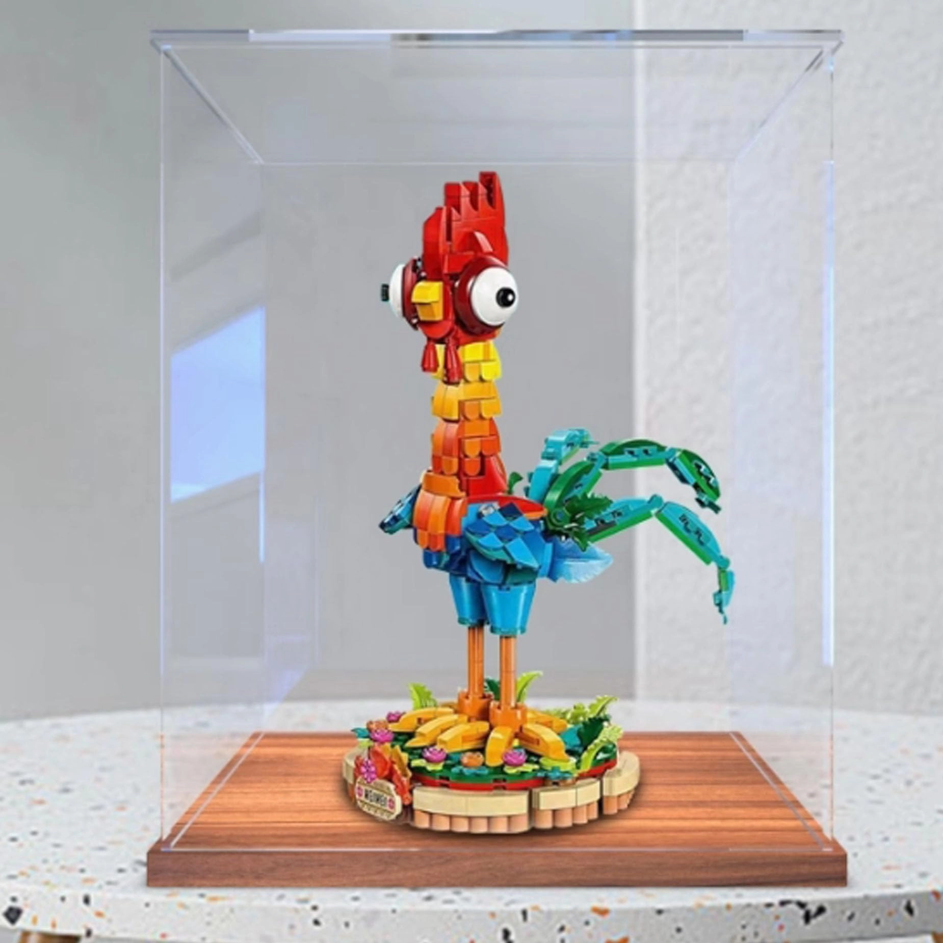 Display Case for LEGO 43272 Chicken Block Model - Acrylic