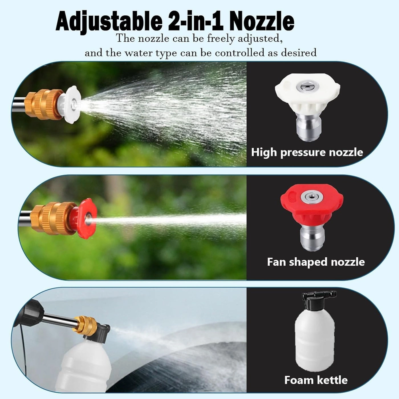 Cordless Pressure Washer - 21V 1.9kg Kit