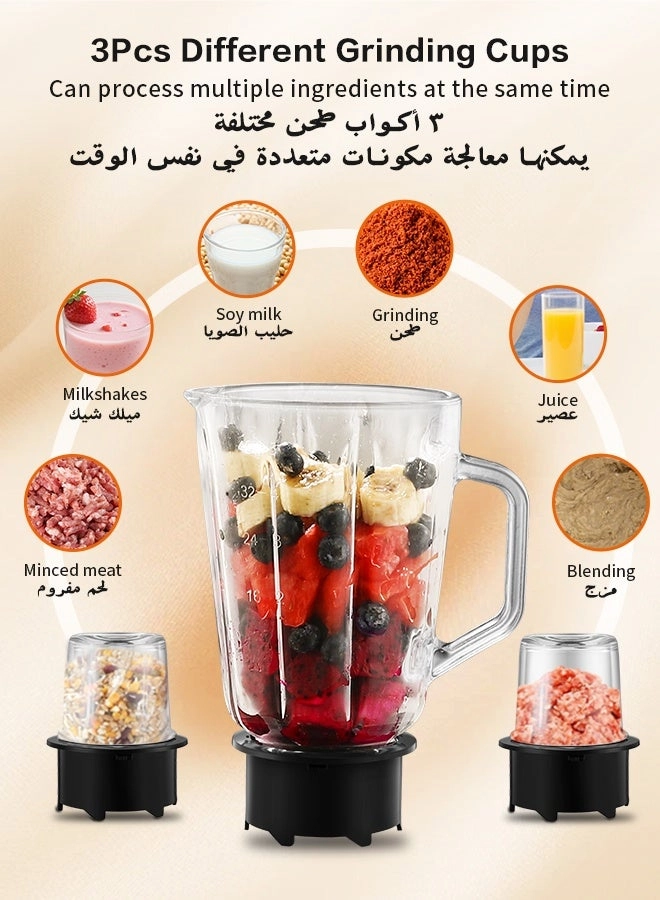 BL-101 - Multi-Function Blender Double Grinders Stainless Steel Blades