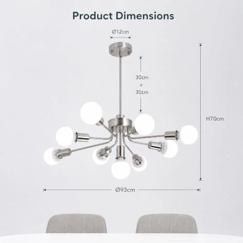 Sputnik Pendant Chandelier - 100cm to 130cm