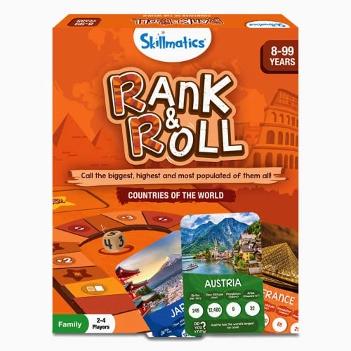 Rank & Roll: Countries of The World - Card & Board Game