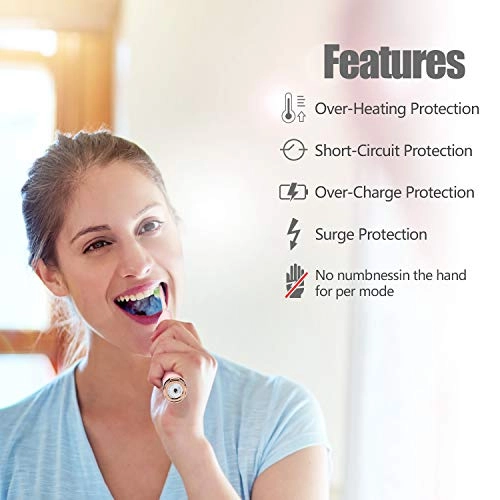 Sonic Electric Toothbrush - USB Rechargeable 5 Modes IPX8 Waterproof