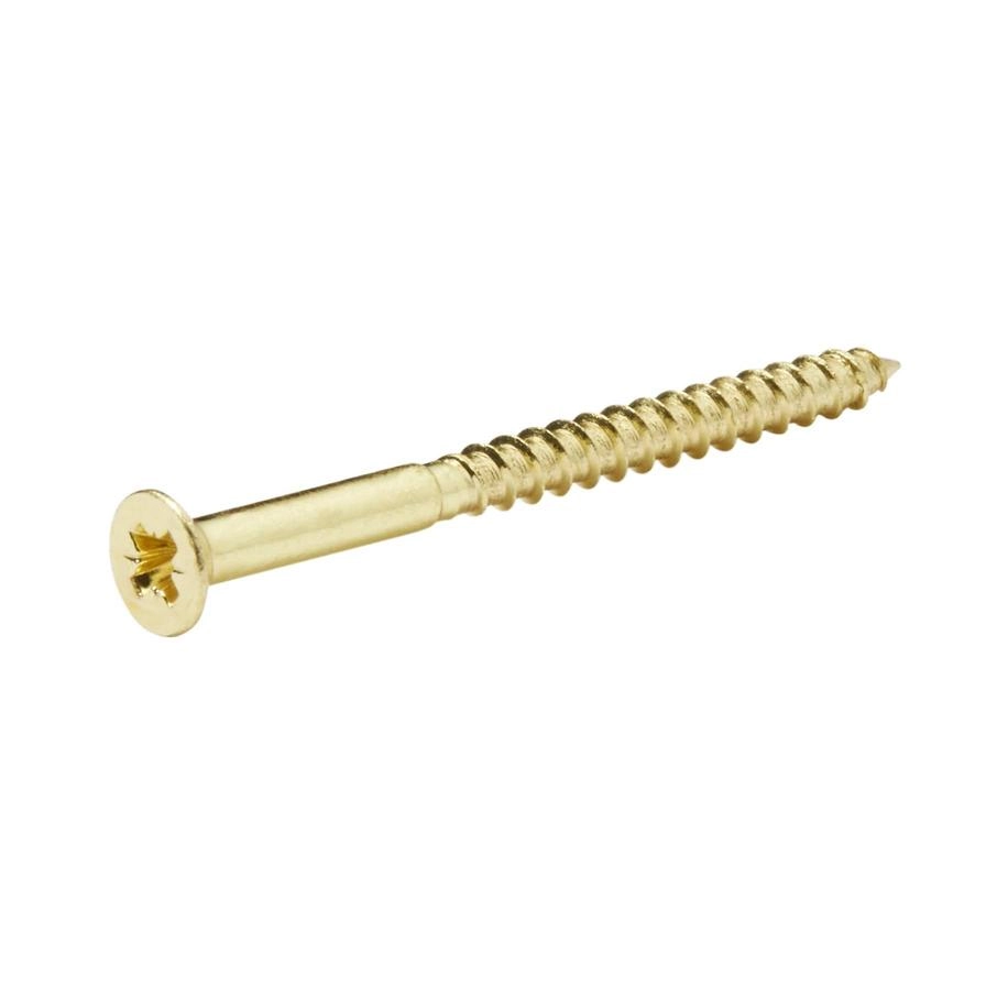Brass Wood Screw - 50 millimeter 4 mm