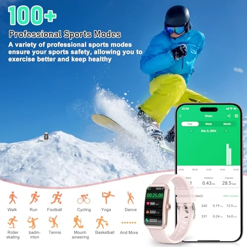 Fitness Tracker - 24/7 Heart Rate Blood Oxygen Sleep Tracker