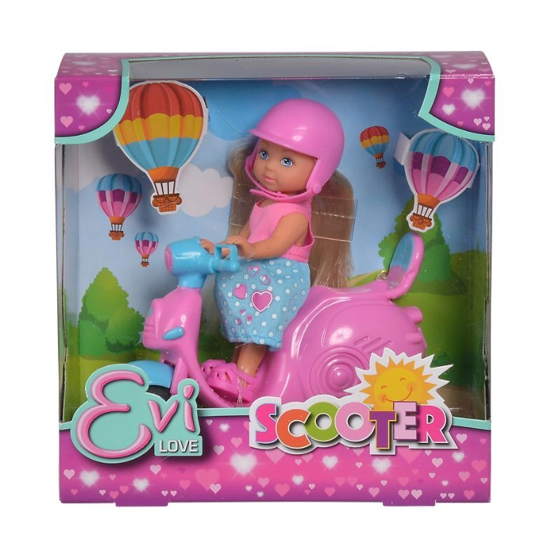 Evi Love Doll - Pink With Scooter And Helmet Ages 3+