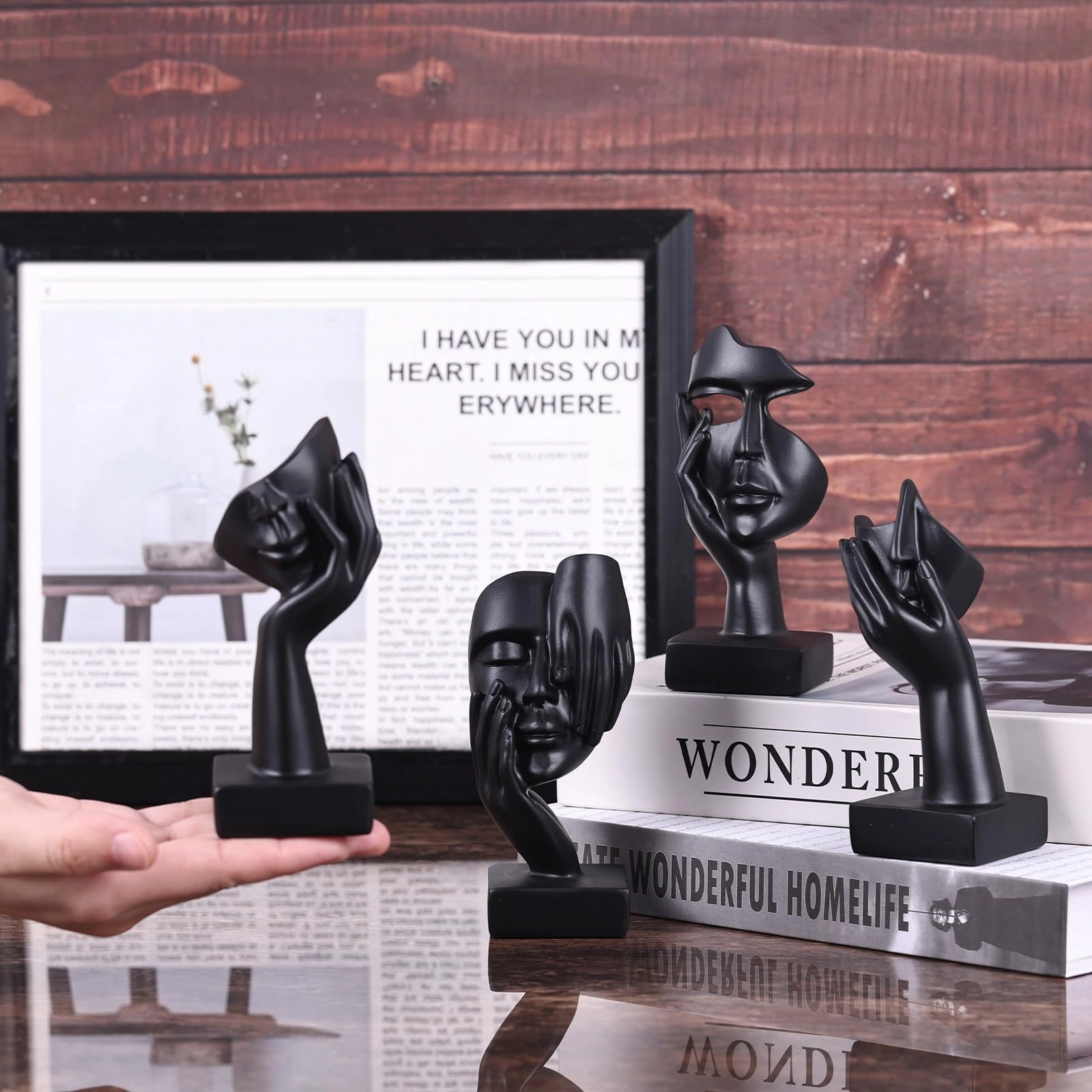 Abstract Thinker Figurine - Resin