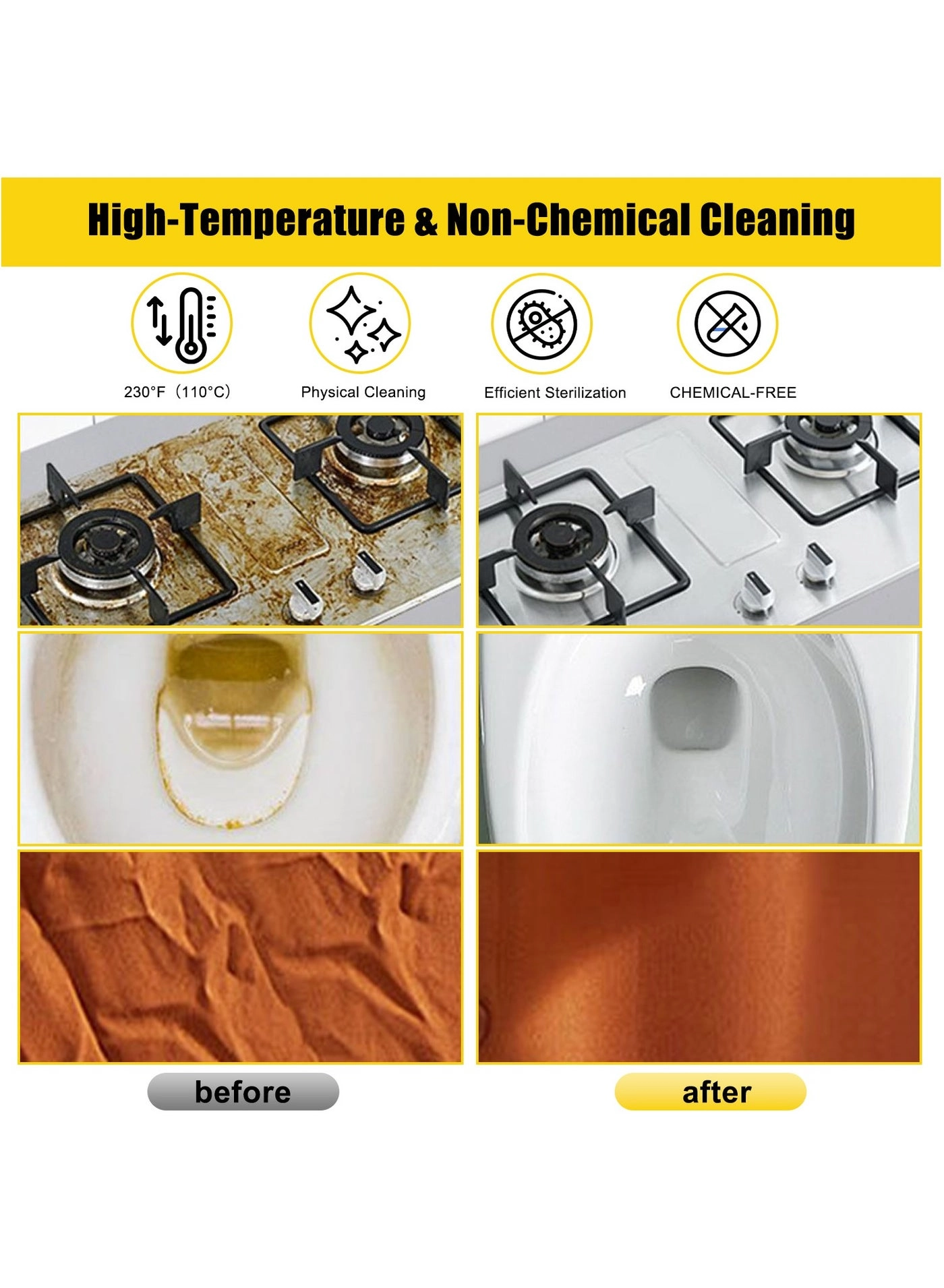 Handheld Steam Cleaner - 300Kpa 500ml