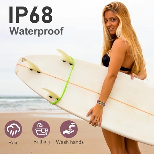 Fitness Tracker - 24/7 Heart Rate Blood Oxygen 1.47'' Waterproof