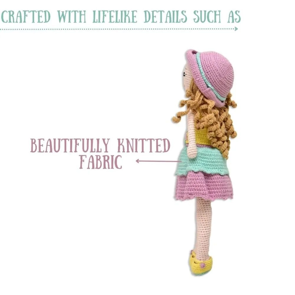 Cecilia Doll - 15 Inches Handmade Crocheted Ages 6 months+