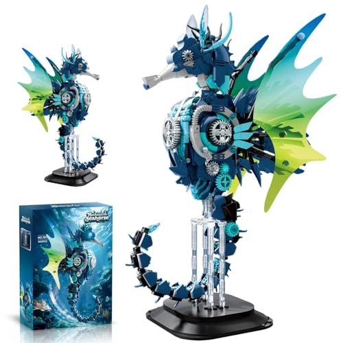 Mechanical Seahorse (7011) - Steampunk Moveable Parts