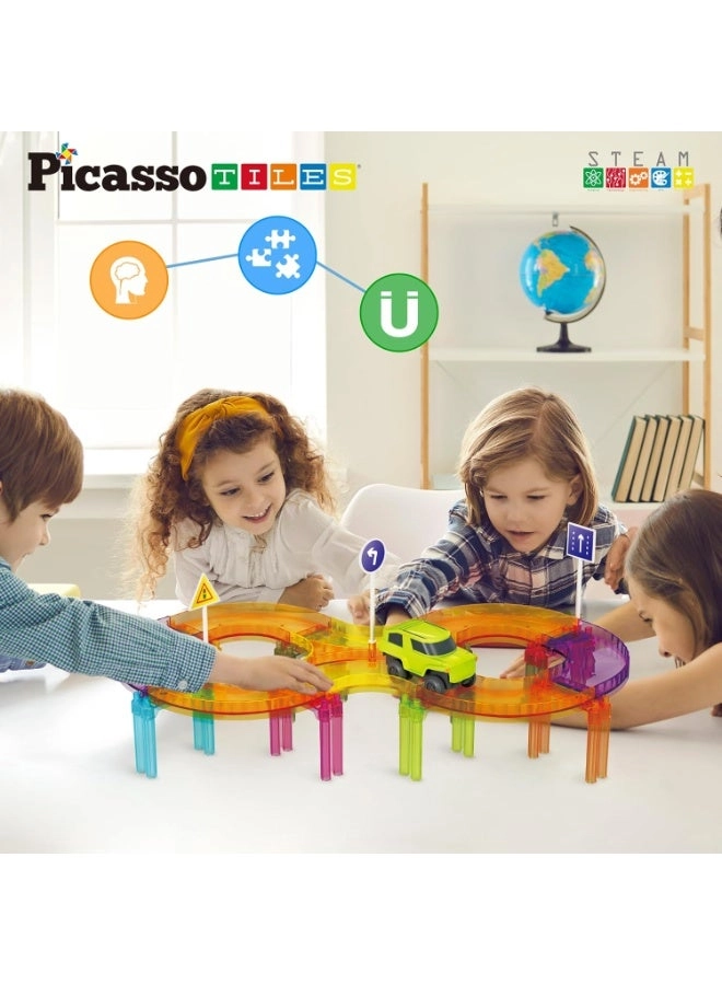 Magnetic Tiles Mini Diamond Race Track Set