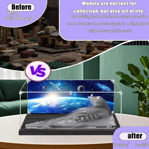 Acrylic Display Case for Lego 75394 - Dustproof Transparent Acrylic