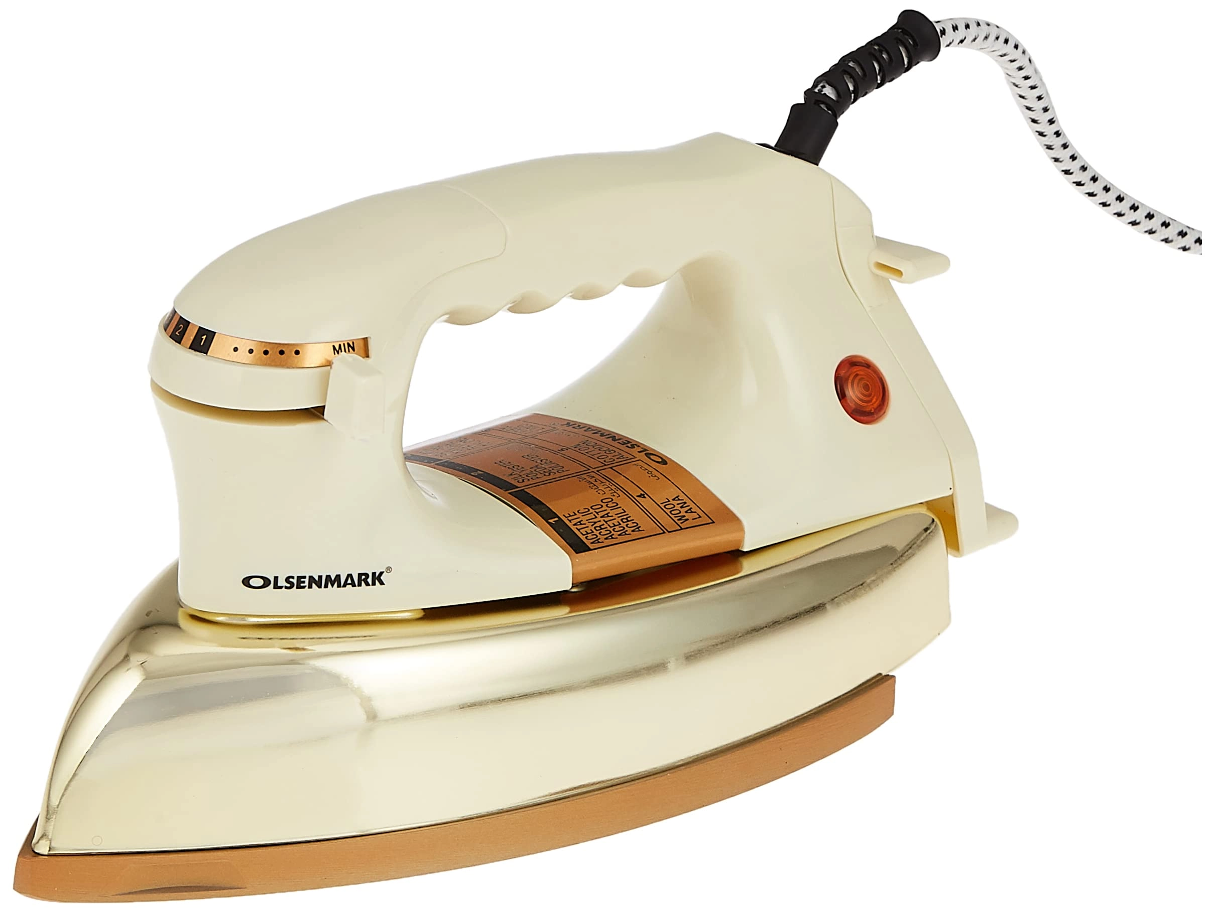 Olsenmark OMDI1501 - Automatic Dry Iron White Non Stick