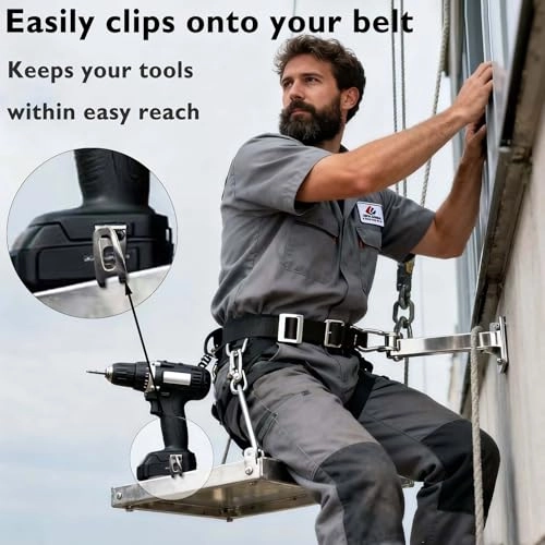 Stainless Steel Belt Clip - Pack of 10 Compatible with XFD01 XFD07D DTD144 DHP481