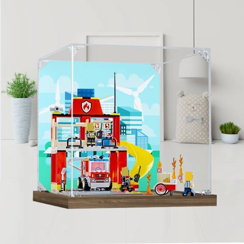 Clear Acrylic Display Case - Lego City