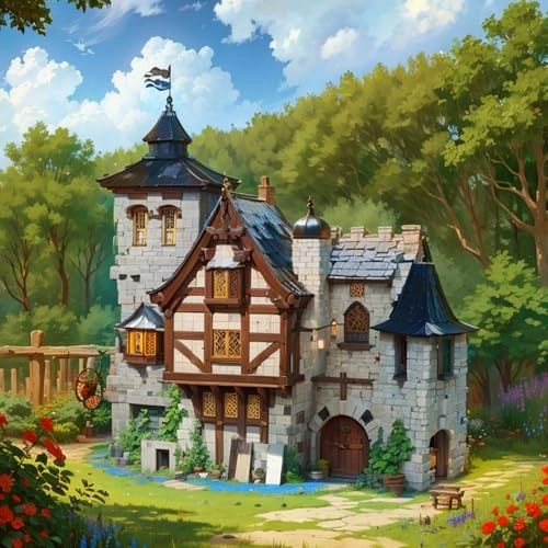 Medieval Waldburg Building Set - MOC Modular Architecture House