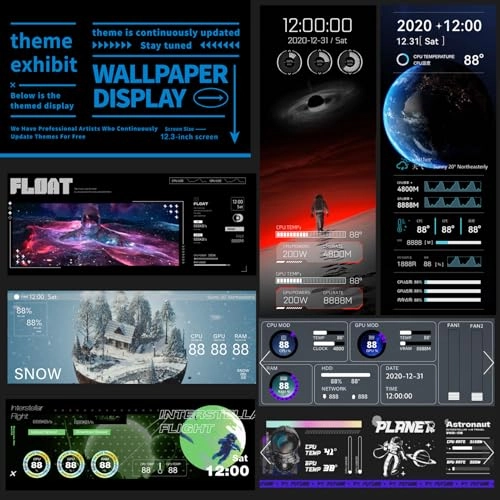 PC Secondary Screen - 12.3 INCH PC Sensor Panel Screen 12.3 Inches 1920x720