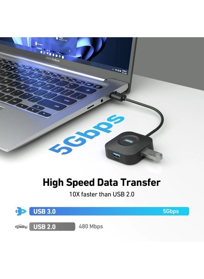 USB 3.0 Hub - 4 Ports USB A Ultra Compact