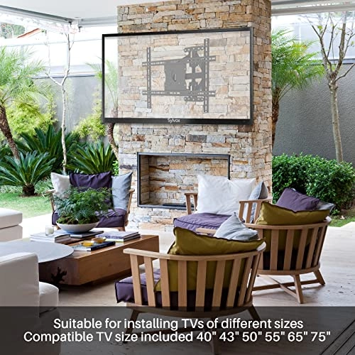 full motion TV wall mount - 45.5kg 40-75 inch