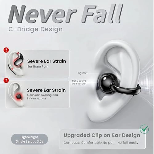Open Ear Clip Wireless Headphone