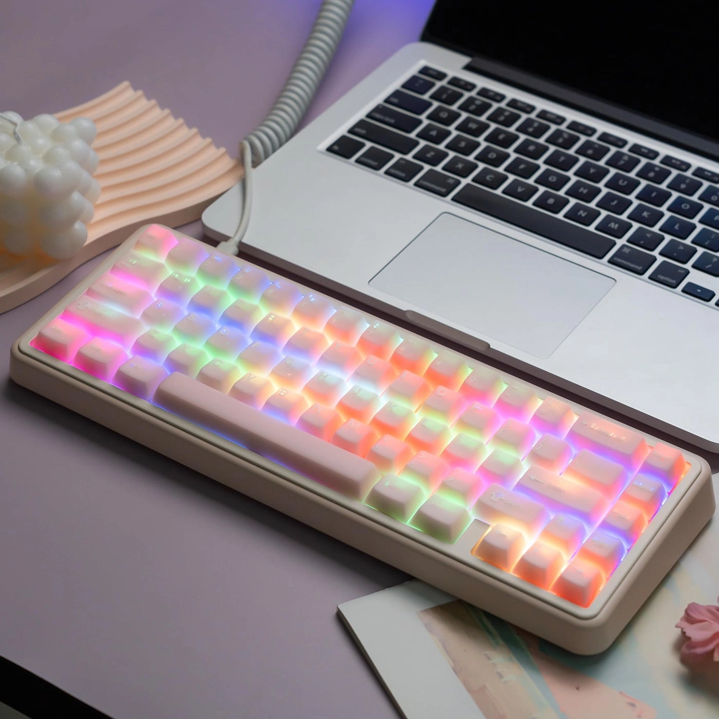 Pink Jade keycaps - 121keys