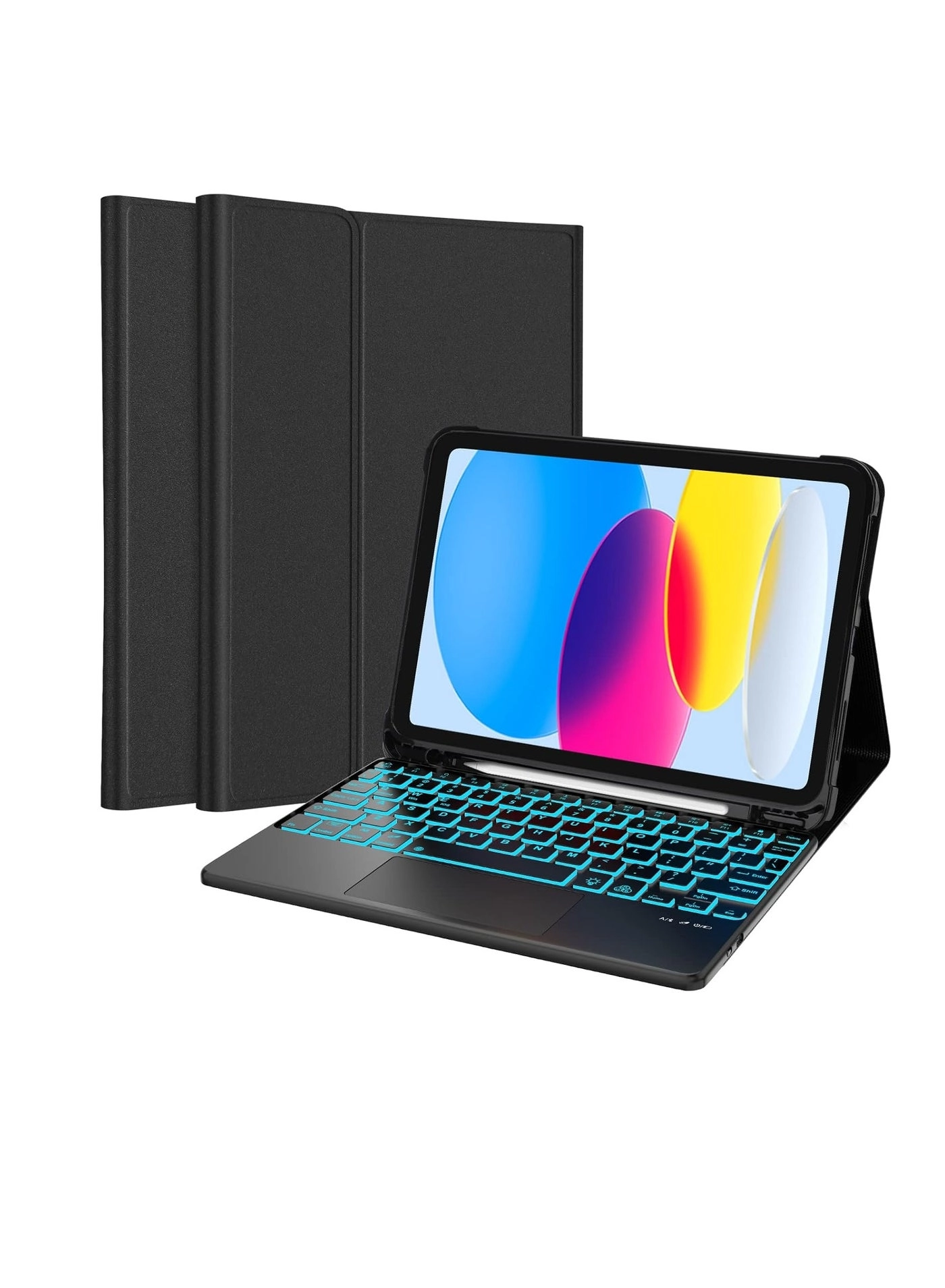 Generic Keyboard Case with Multi-Touch Trackpad and Pencil Holder for iPad 10th Generation 10.9-inch