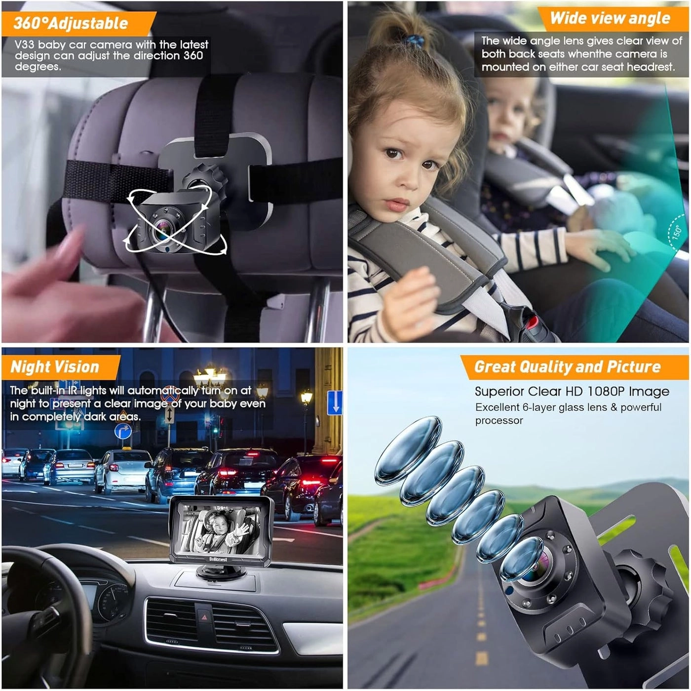 Baby Car Camera - 43Inch