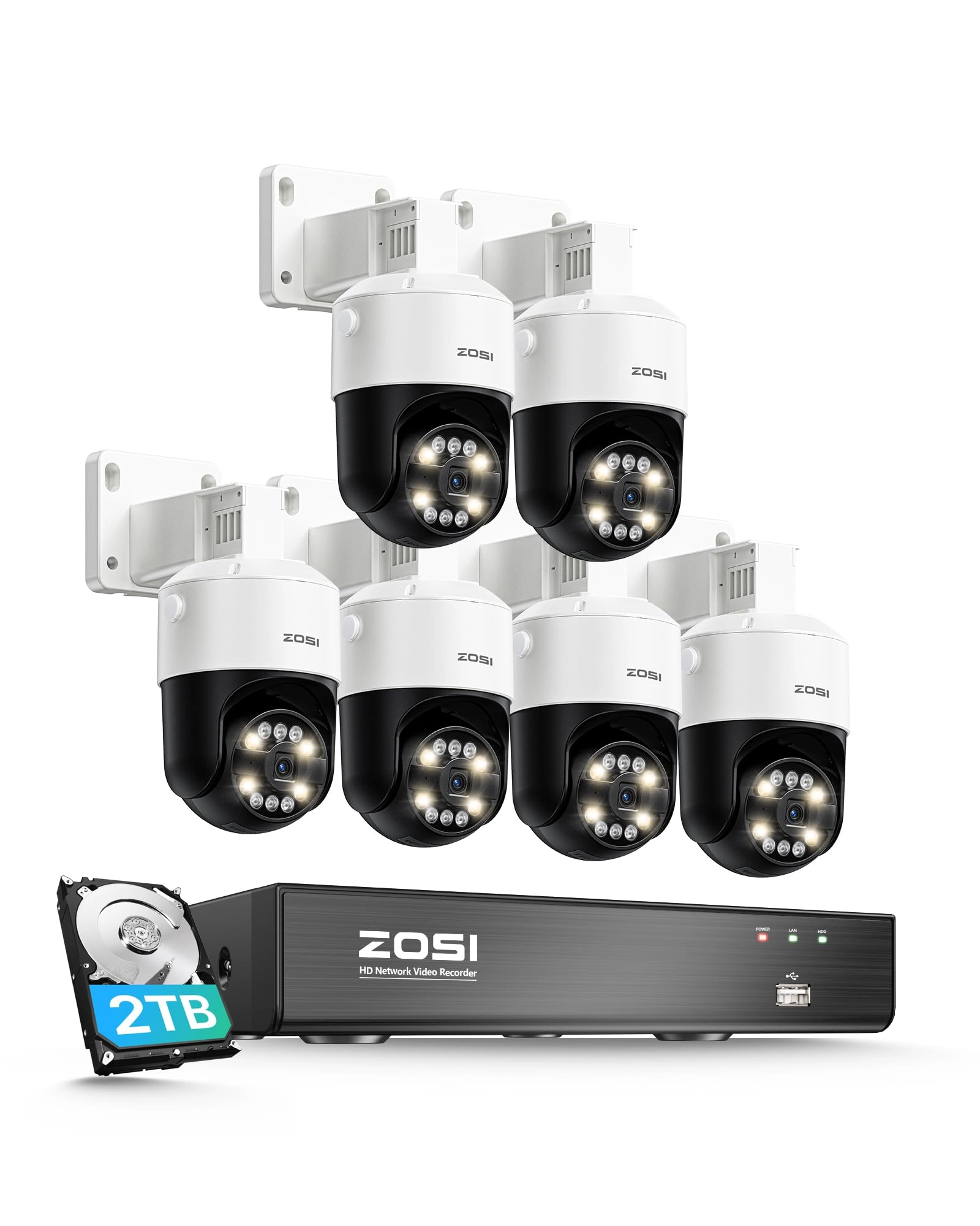 Ansjer Electronics Co., Ltd. 4K PoE Security Camera System - 6 8CH 8MP