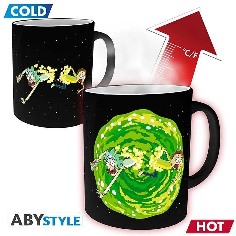 ABYstyle Rick And Morty Reusable Cup - Green Portal Dive And Fall - 320 ml