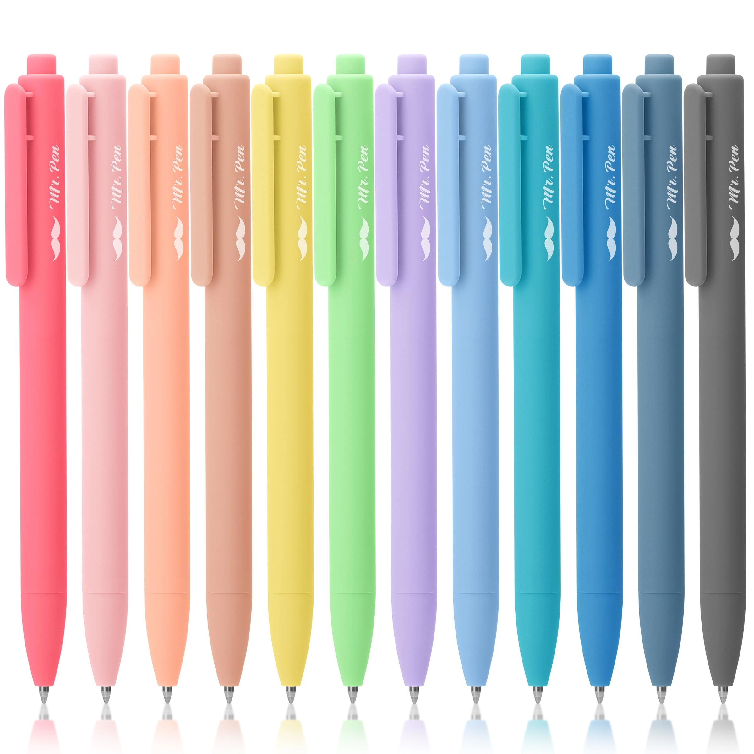 Retractable Gel Pens - 12 Pack 0.7mm
