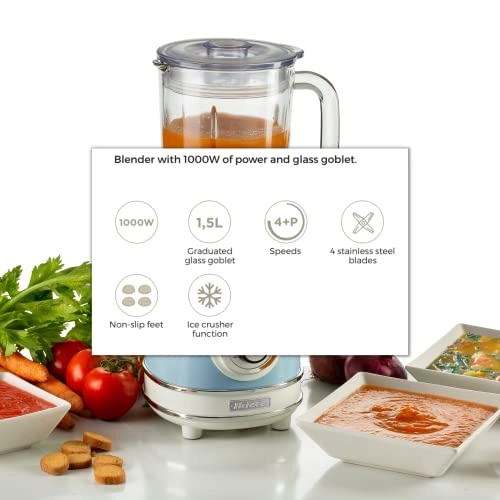 583 - Green, Glass Cup, 4 Speeds + Pulse