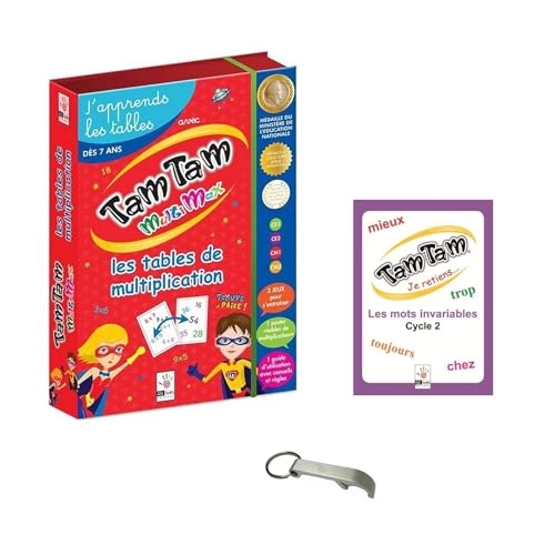 Tam Tam Safari - CP Lv 2 + Multimax Multiplication Tables - Lv 2 + Decaps (French)