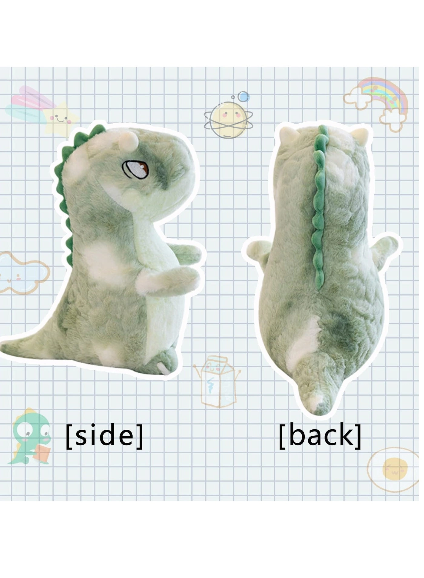 Cute Dinosaur Plush Toy - 9.8in/25cm Fat