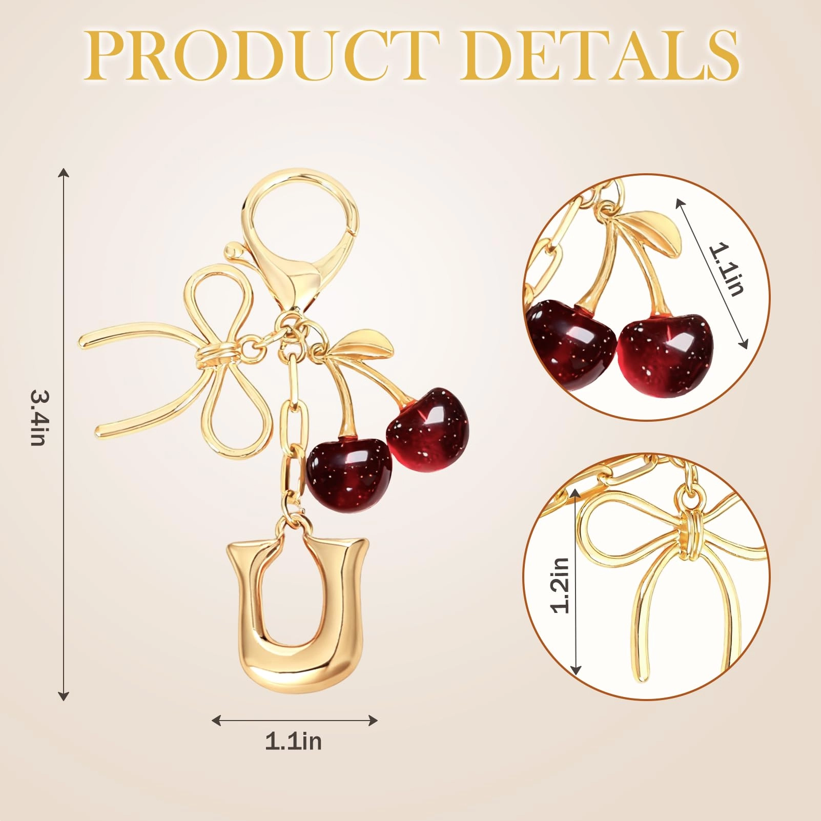 Initial P Keychain - Letter