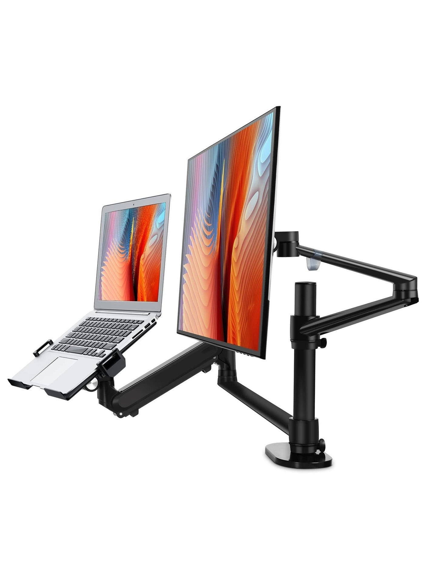 Laptop Monitor Mount - Dual Arm 17 to 32 Inch 100x100mm / 75x75mm